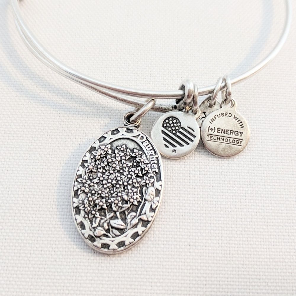 Alex and Ani Silver Daughter Charm Bracelet - Picture 5 of 6